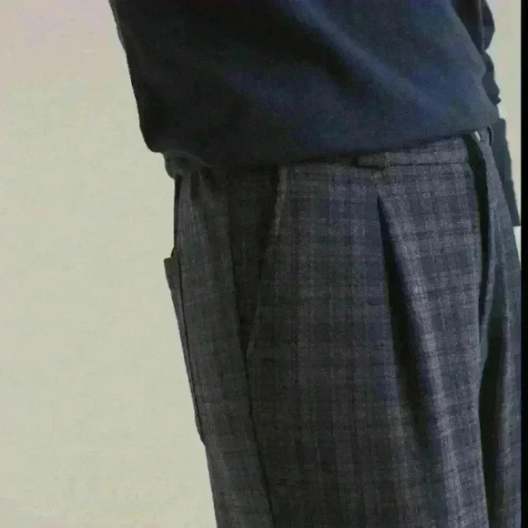 NWT!! Yerse | Checked Pleated  Pants - Picture 3 of 6